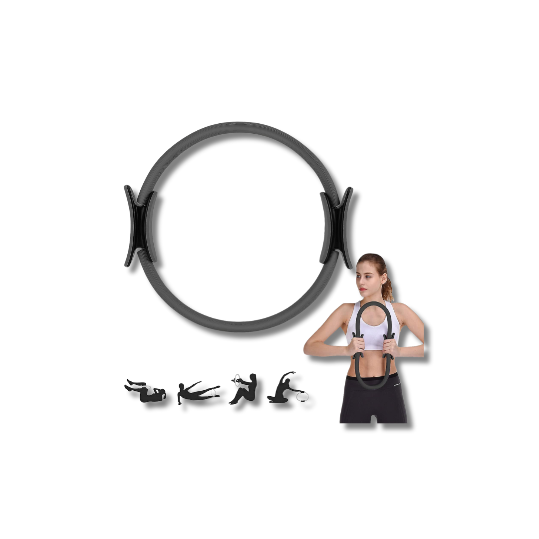 Pilates Ring 38cm - Dual Foam Grips for Core & Thighs
